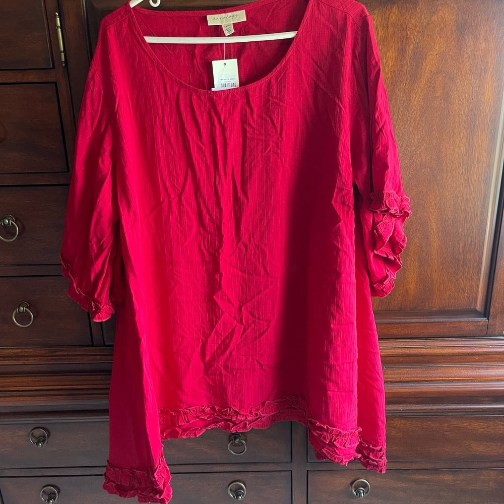 NWT Red Tunic Ancology 14/16